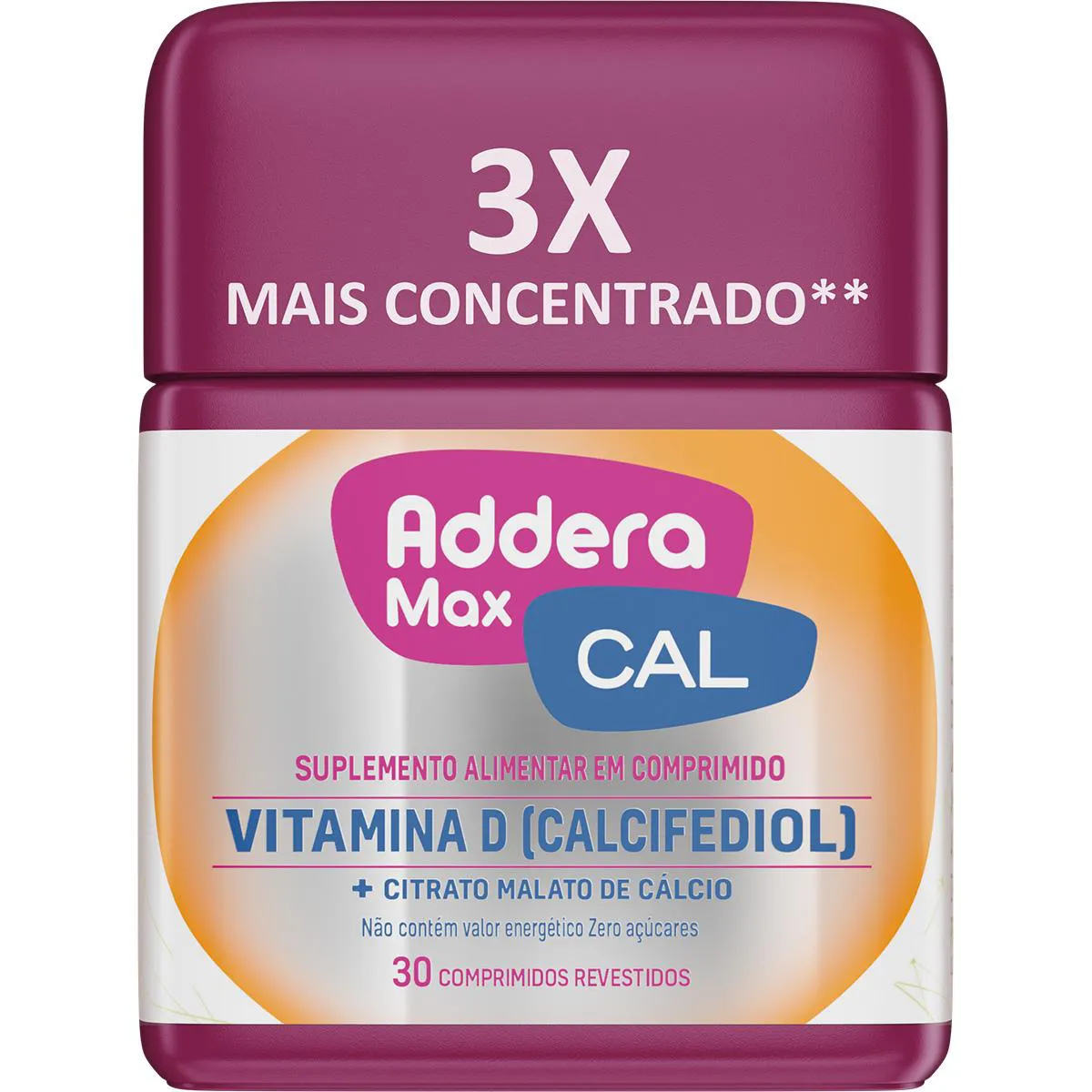 Vitamina D + Cálcio Adder Max Cal 30 comprimidos — | Farmácia Resyla