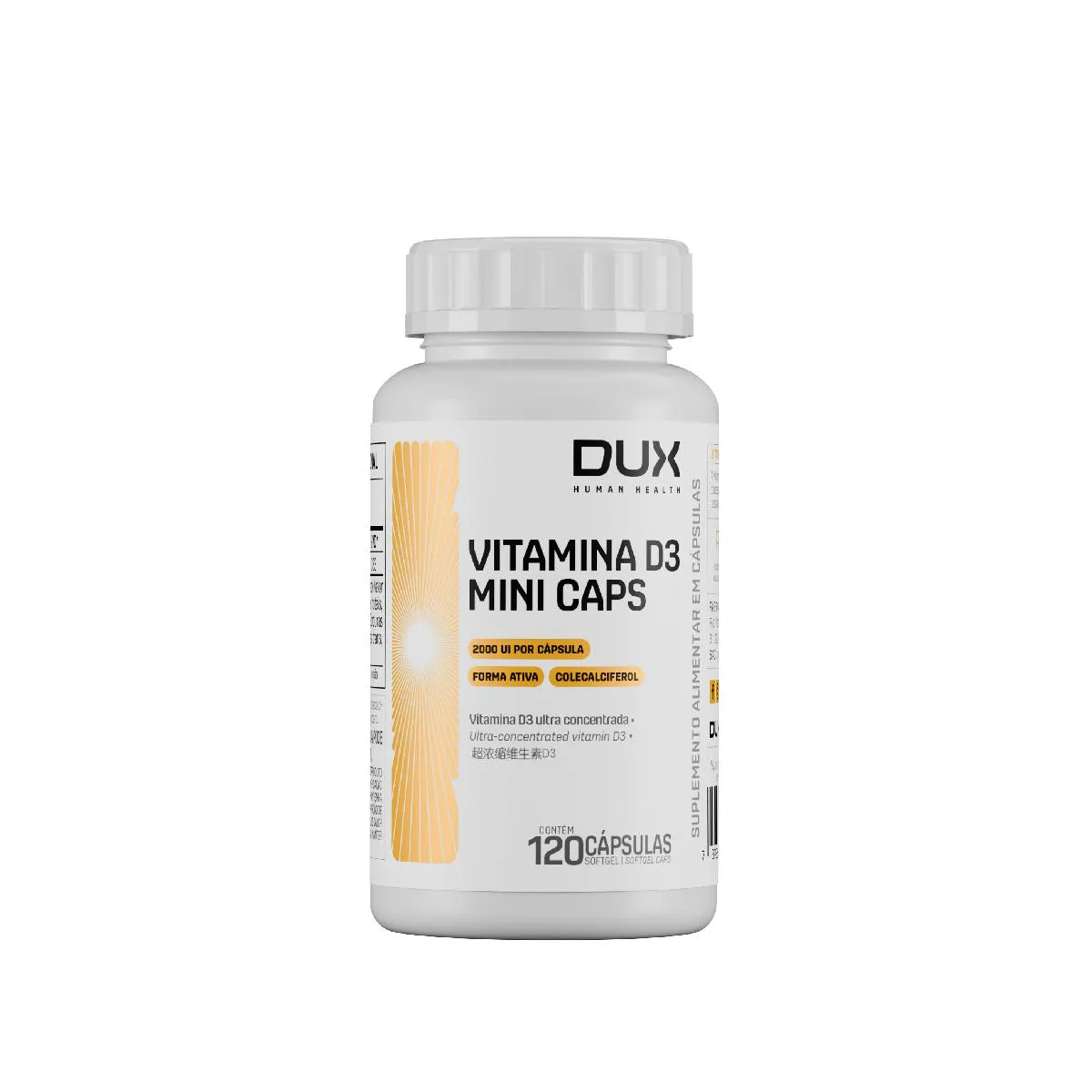 Vitamina D3 2.000UI Dux 120 Cápsulas — | Farmácia Resyla