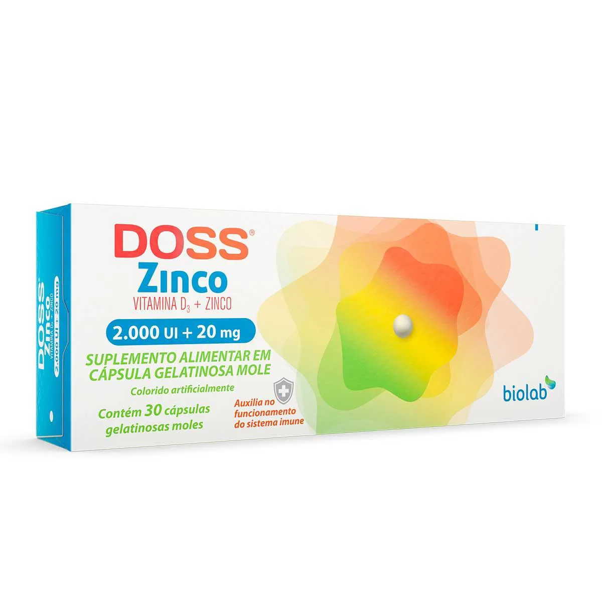 Vitamina D3 2.000UI + Zinco 20mg Doss Zinco 30 cápsulas — | Farmácia Resyla