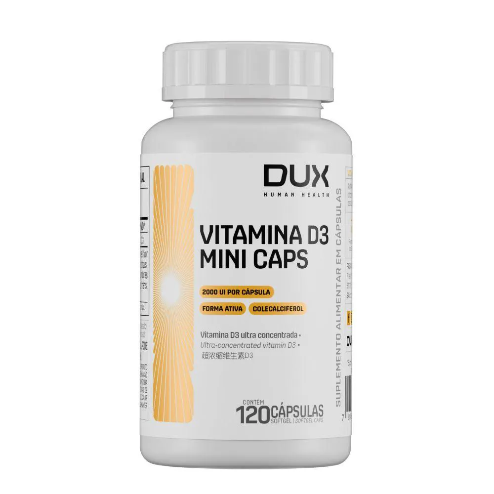Vitamina D3 Colecalciferol 2000 Ui 120 cápsulas - Dux — | Farmácia Resyla