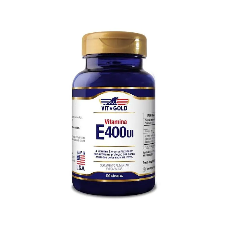Vitamina e 400 Ui Vitgold 100 cápsulas — | Farmácia Resyla