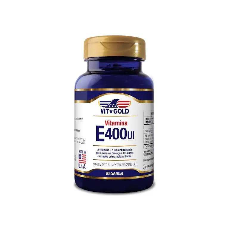 Vitamina E 400 UI Vitgold 60 Cápsulas — | Farmácia Resyla