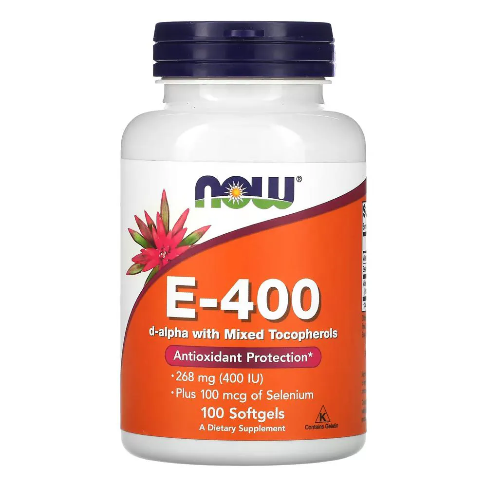 Vitamina E 400UI Now Foods 100 Softgels Importado — Now Foods | Farmácia Resyla