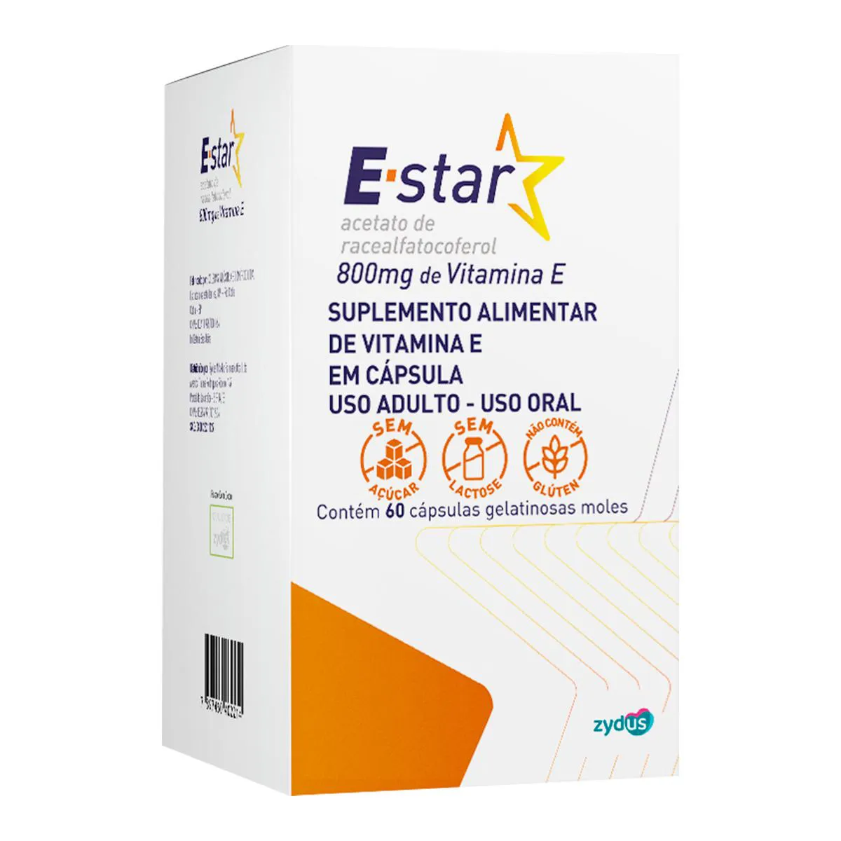 Vitamina E E-Star 800mg 60 cápsulas — | Farmácia Resyla
