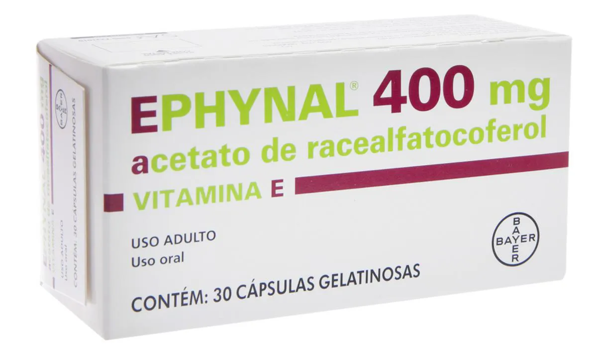 Vitamina E Ephnal 400mg 30 cápsulas — | Farmácia Resyla