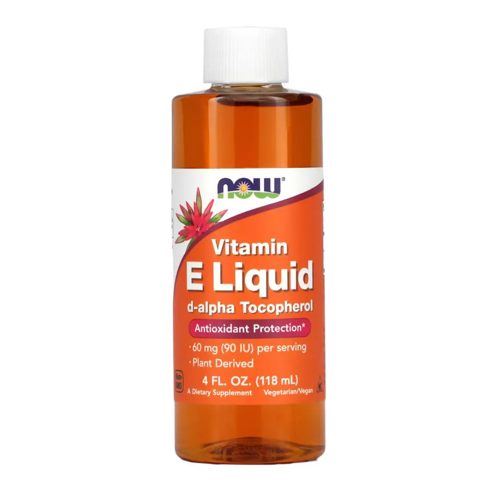 Vitamina E Now Foods 118ml D-Alpha Tocoferol Importado — Now Foods | Farmácia Resyla