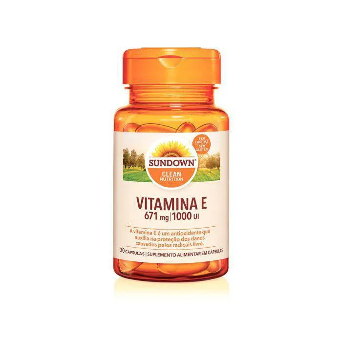 Vitamina E Sundown 1000UI 30 cápsulas — Sundown | Farmácia Resyla