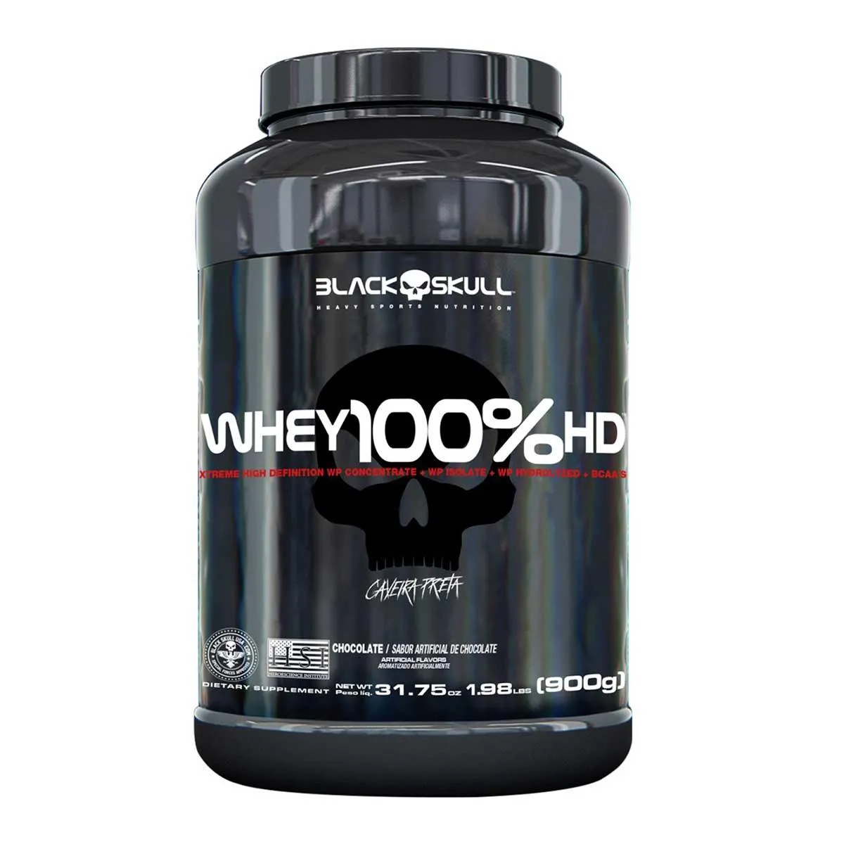 Whey 100% HD Black Skull Chocolate 900g — Black Skull | Farmácia Resyla