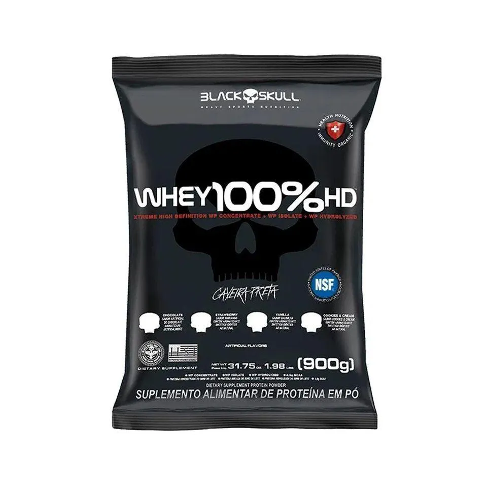 Whey 100% Hd Refil (900g) - Sabor: Chocolate — | Farmácia Resyla