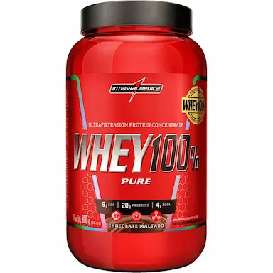 Whey 100% Pure Chocolate Maltado Pote 900G - Integralmédica — Integralmedica | Farmácia Resyla