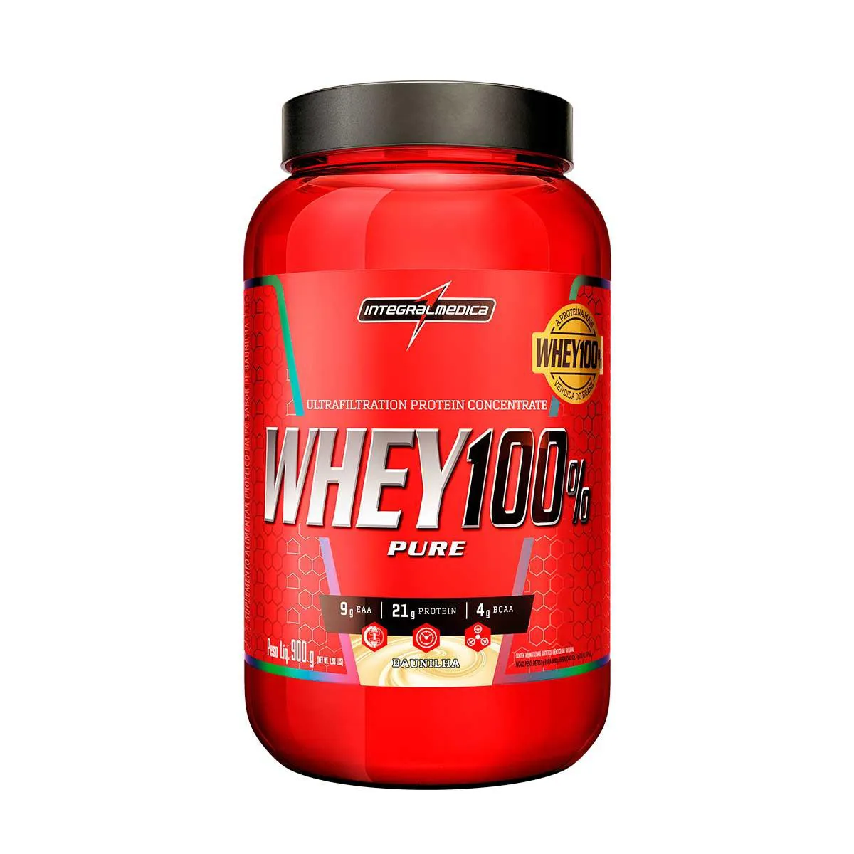 Whey 100% Pure Integralmedica Baunilha 900g — Integralmedica | Farmácia Resyla