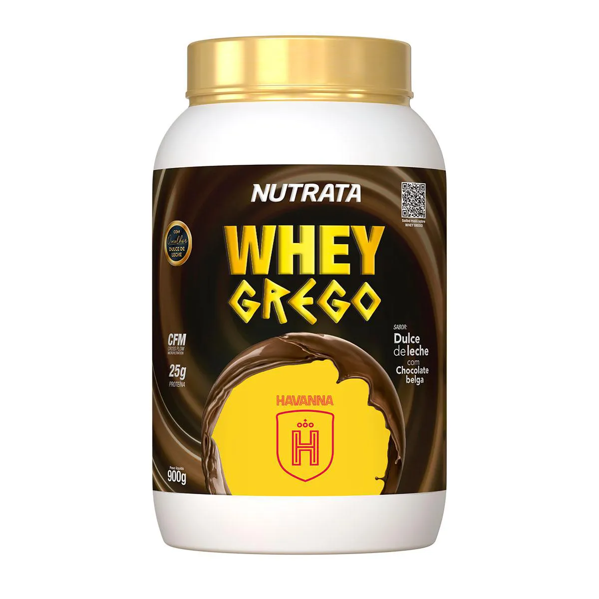 Whey Grego Nutrata Doce de Leite Havanna com Chocolate Belga 900g — Nutrata | Farmácia Resyla