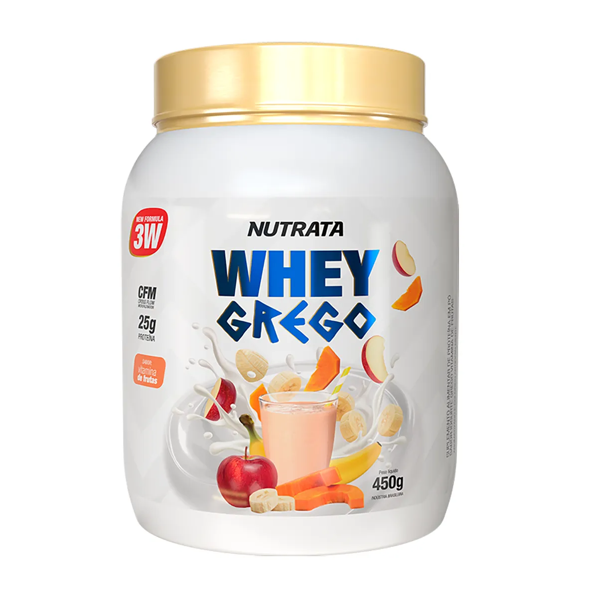 Whey Grego Nutrata Vitamina de Frutas 450g — Nutrata | Farmácia Resyla