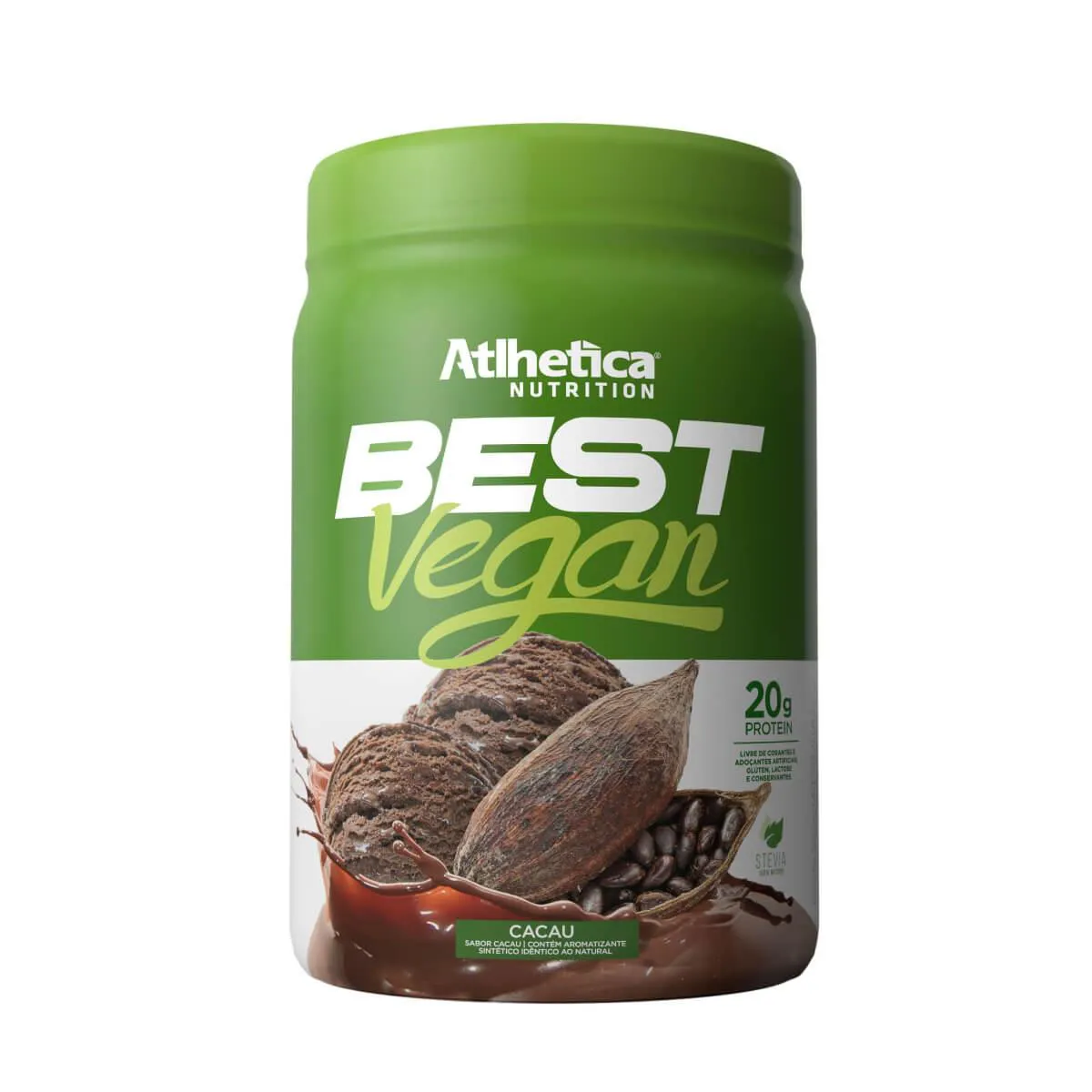 Whey Protein Best Vegan Atlhetica Nutrition Cacau 500g — Atlhetica Nutrition | Farmácia Resyla