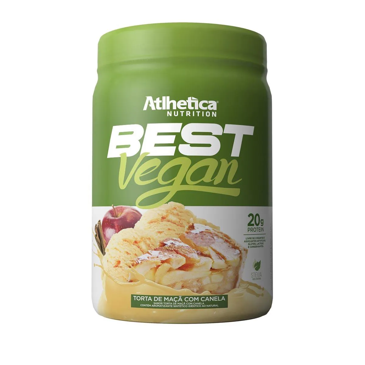 Whey Protein Best Vegan Atlhetica Nutrition Torta de Maçã com Canela 500g — Atlhetica Nutrition | Farmácia Resyla