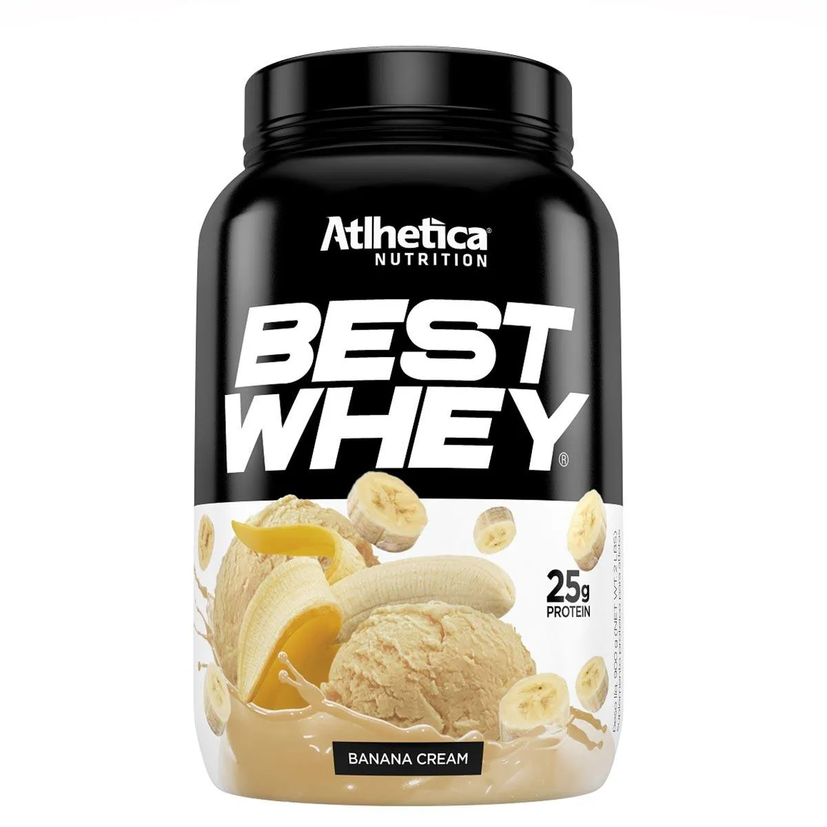 Whey Protein Best Whey Atlhetica Nutrition Banana Cream 900g — Atlhetica Nutrition | Farmácia Resyla