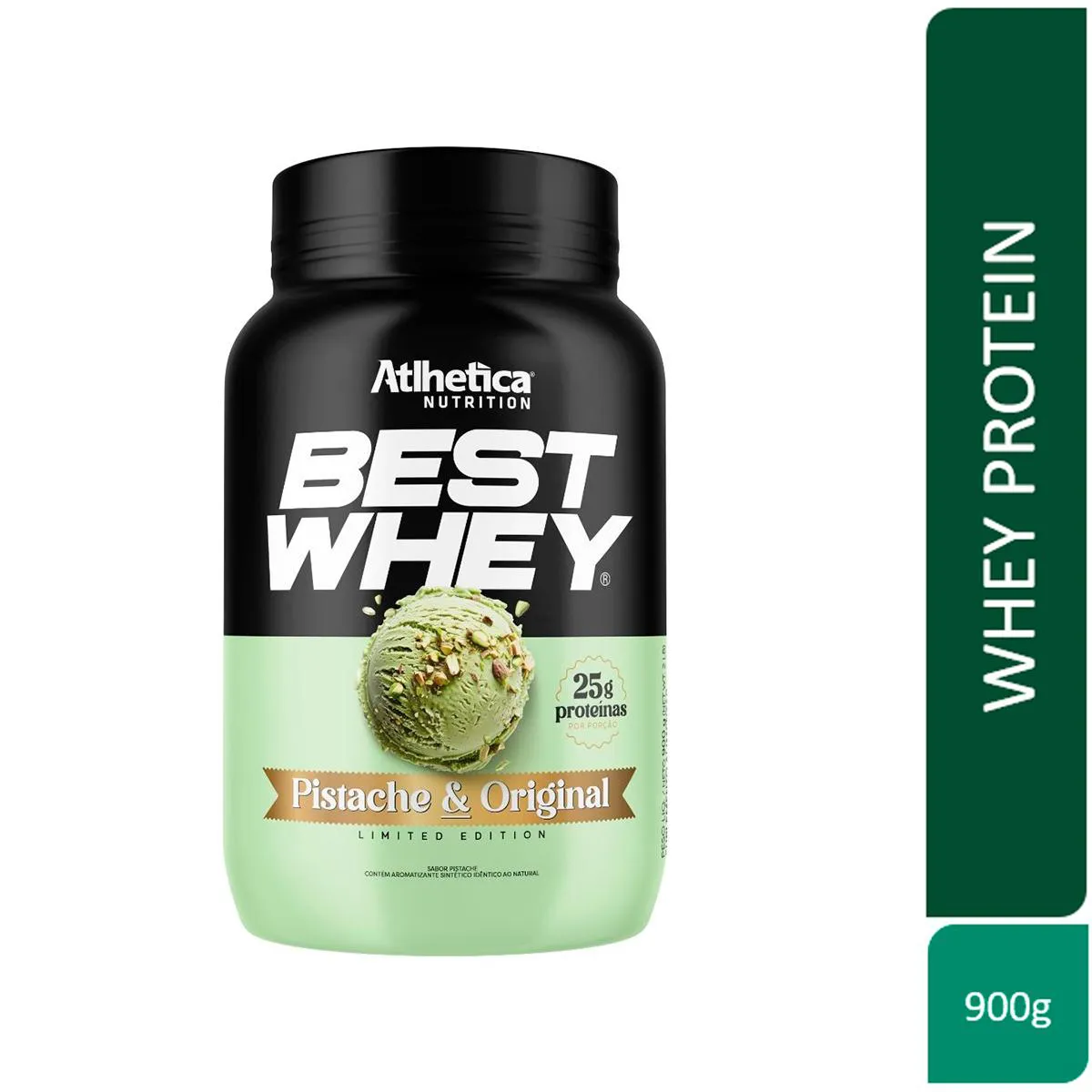 Whey Protein Best Whey Atlhetica Nutrition Pistache e Original 900g — Atlhetica Nutrition | Farmácia Resyla