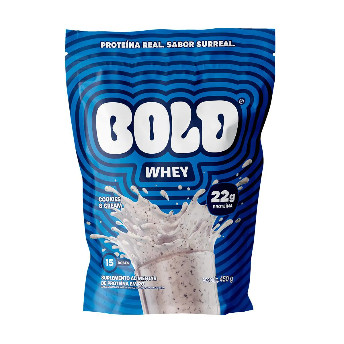 Whey Protein Bold Cookies & Cream 450g — | Farmácia Resyla