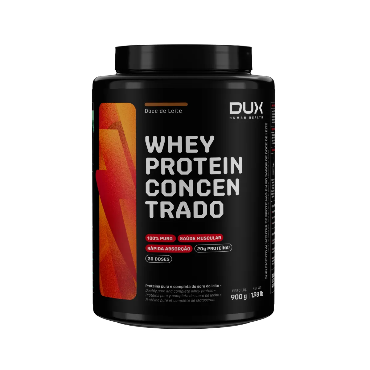 Whey Protein Concentrado Dux Doce de Leite 900g — | Farmácia Resyla