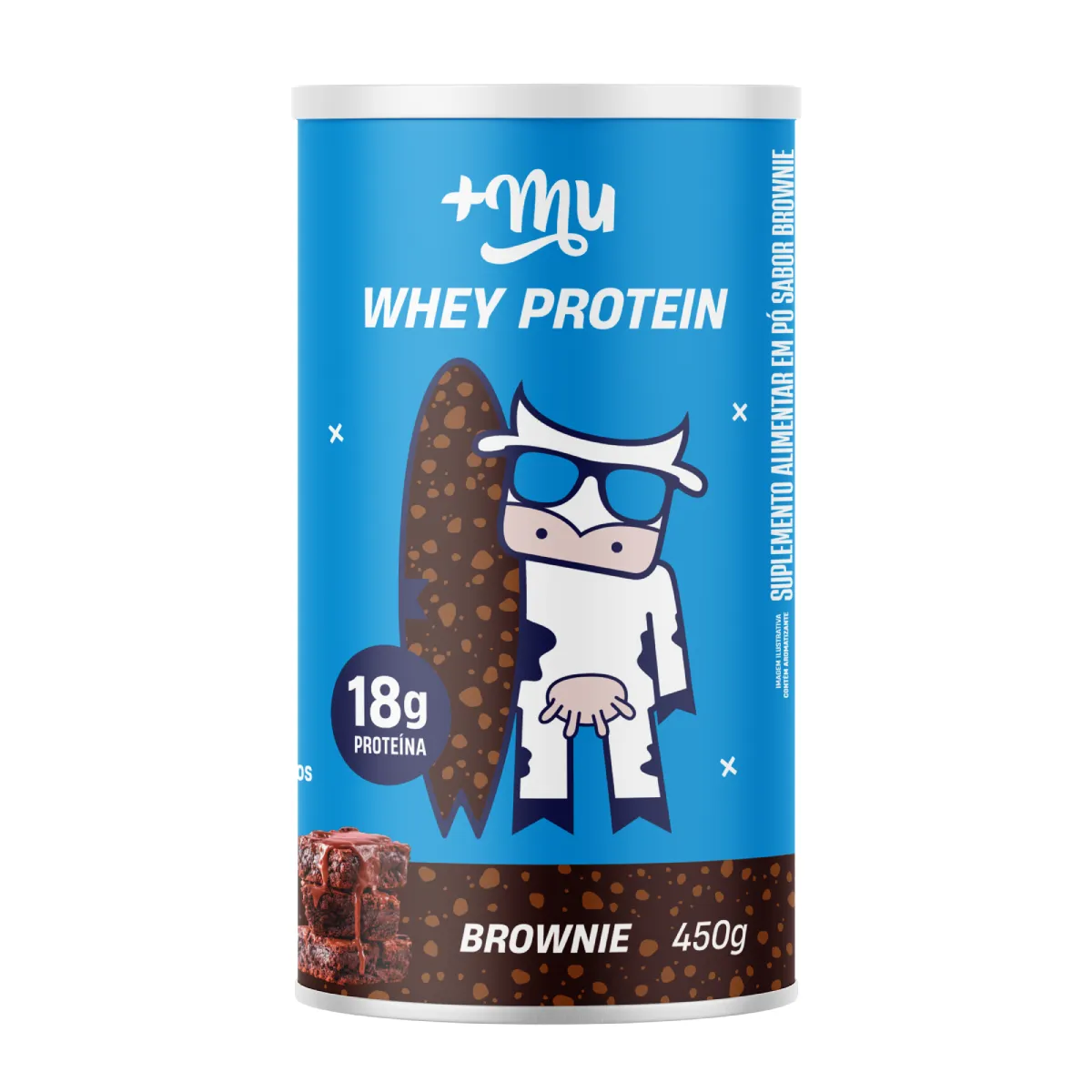 Whey Protein Concentrado +Mu Brownie 450g — | Farmácia Resyla