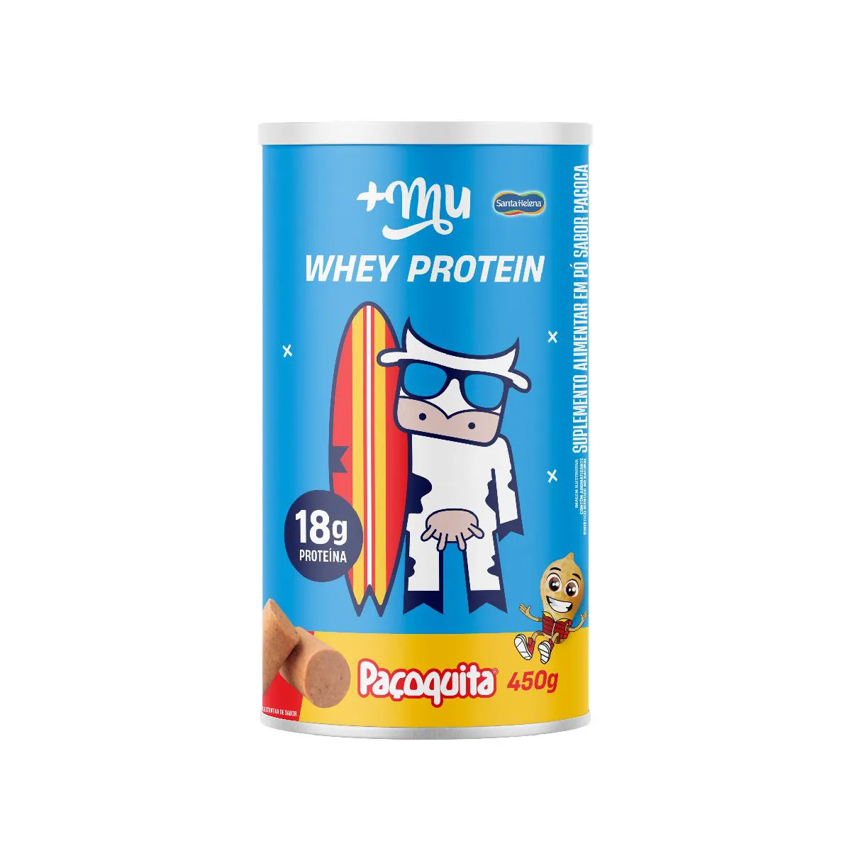 Whey Protein Concentrado +Mu Paçoquita 450g — | Farmácia Resyla