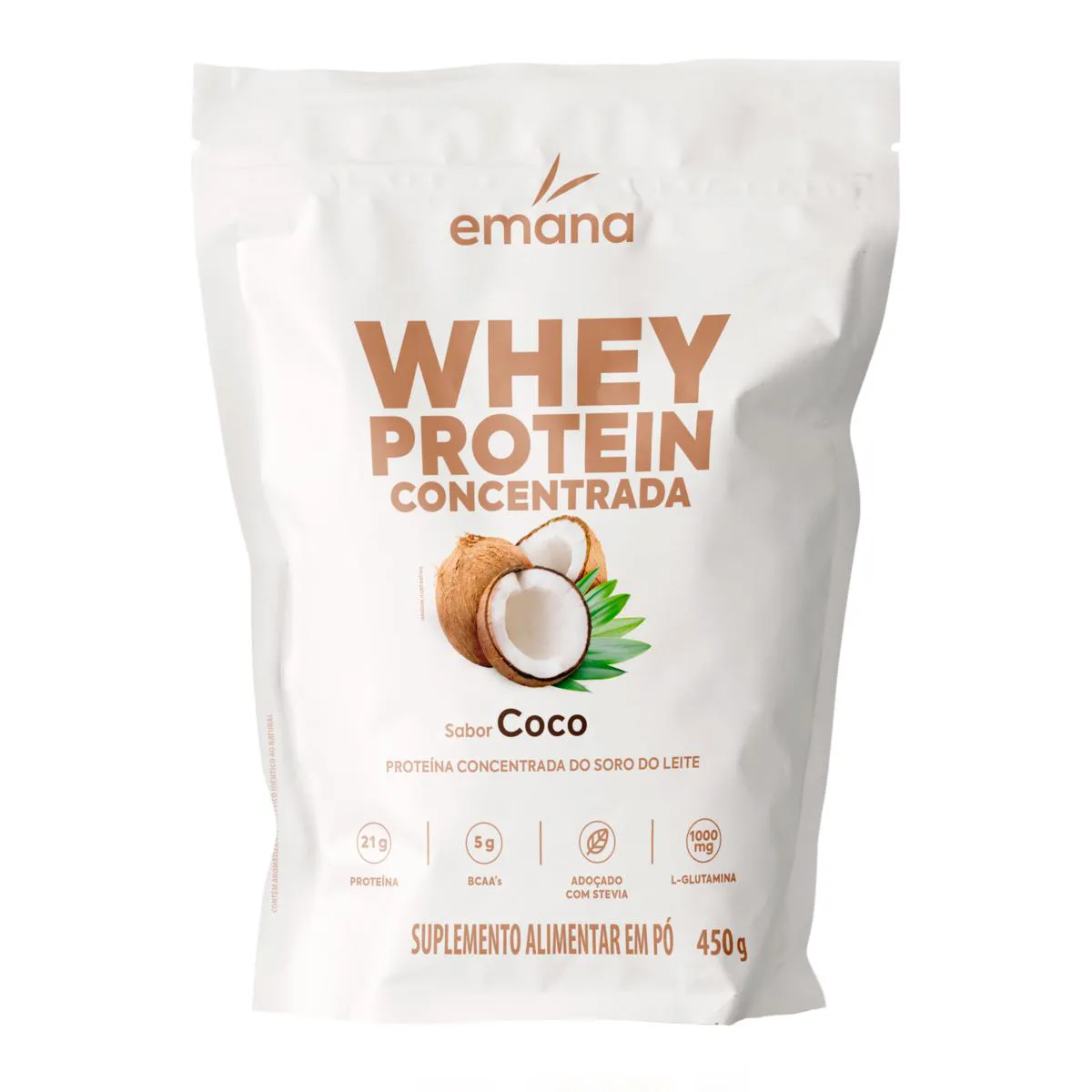 Whey Protein Emana Coco em Pó 450g — | Farmácia Resyla
