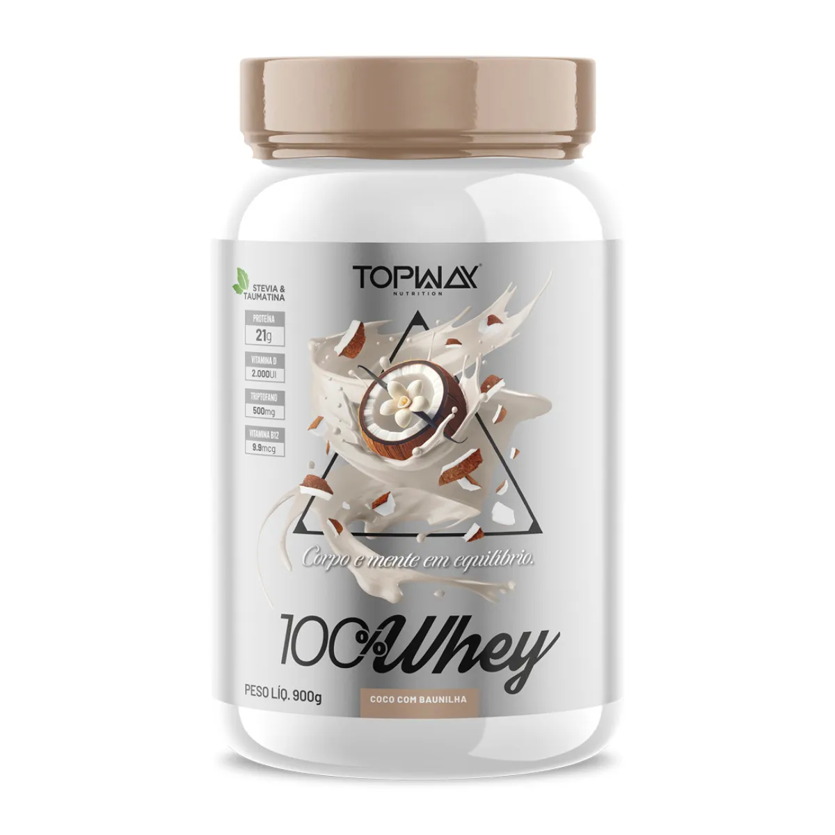 Whey Protein Topway 100% Concentrado Coco Com Baunilha 900g — | Farmácia Resyla