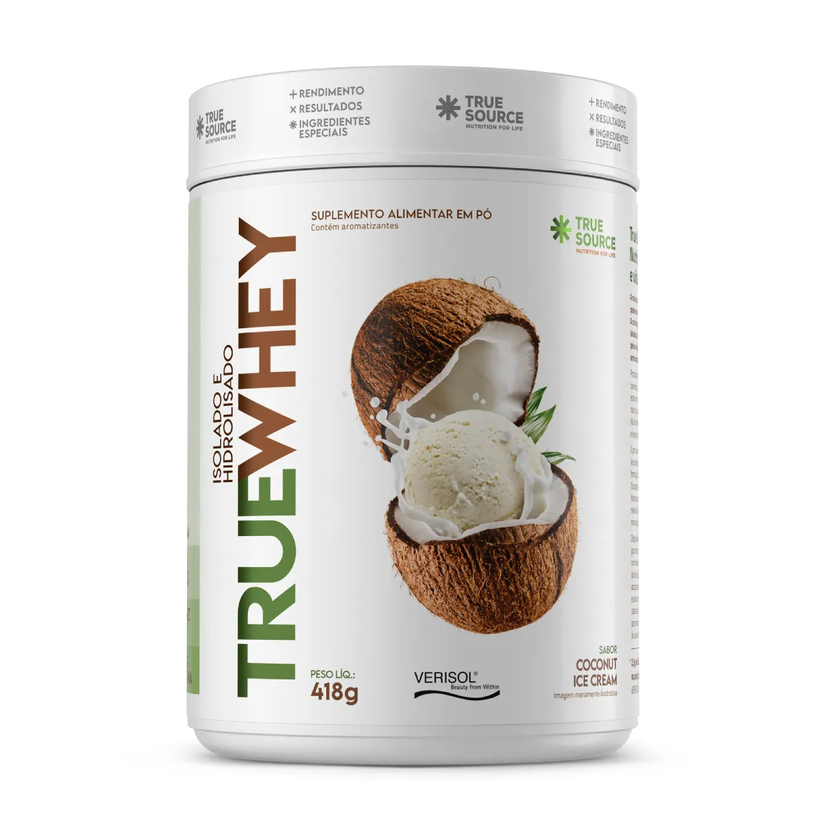 Whey Protein True Source True Whey Protein Coconut Ice Cream 418g — | Farmácia Resyla