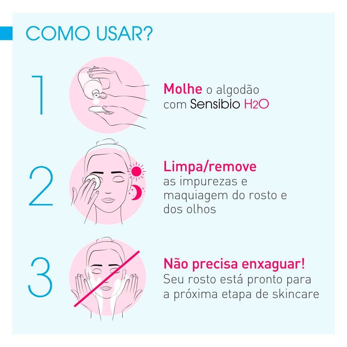 Kit Água Micelar Bioderma Sensibio H2O 100ml 2 Unidades — imagem 3 | Farmácia Resyla