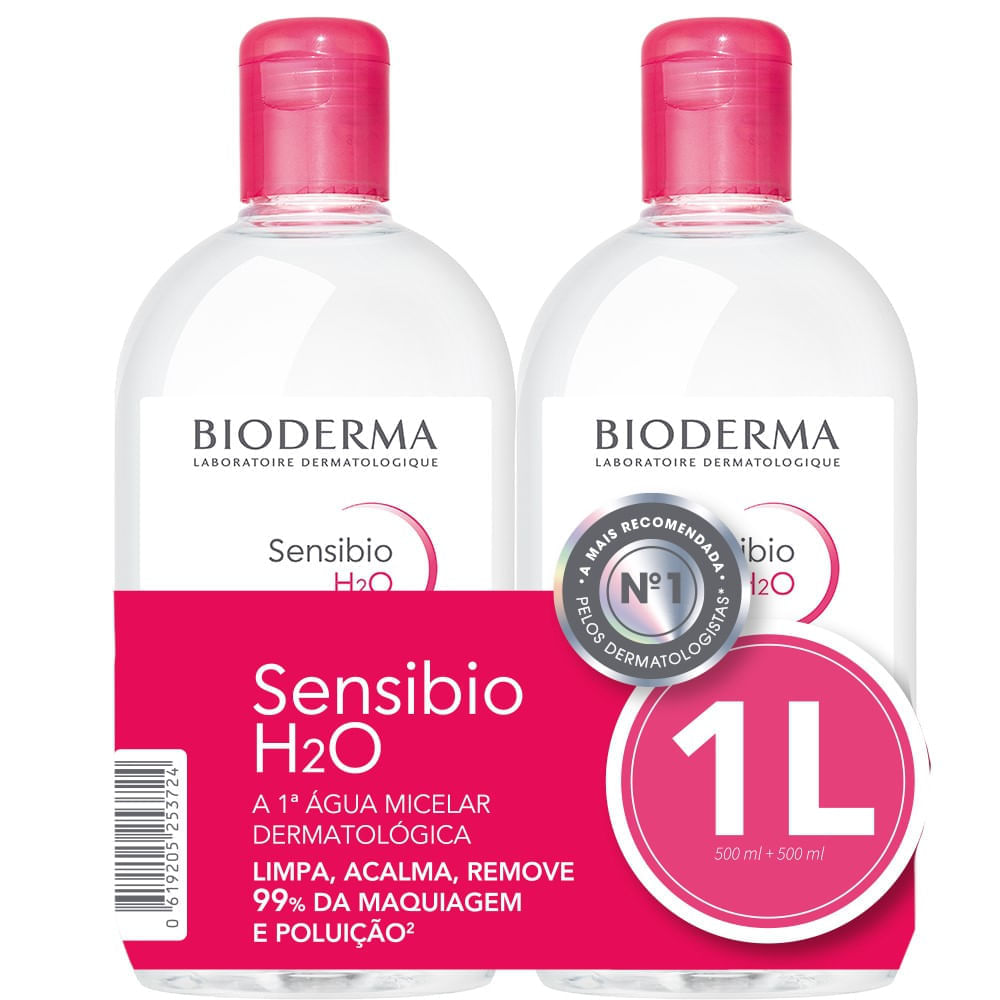 Kit Água Micelar Bioderma Sensibio H2O 500ml 2 Unidades — imagem 2 | Farmácia Resyla