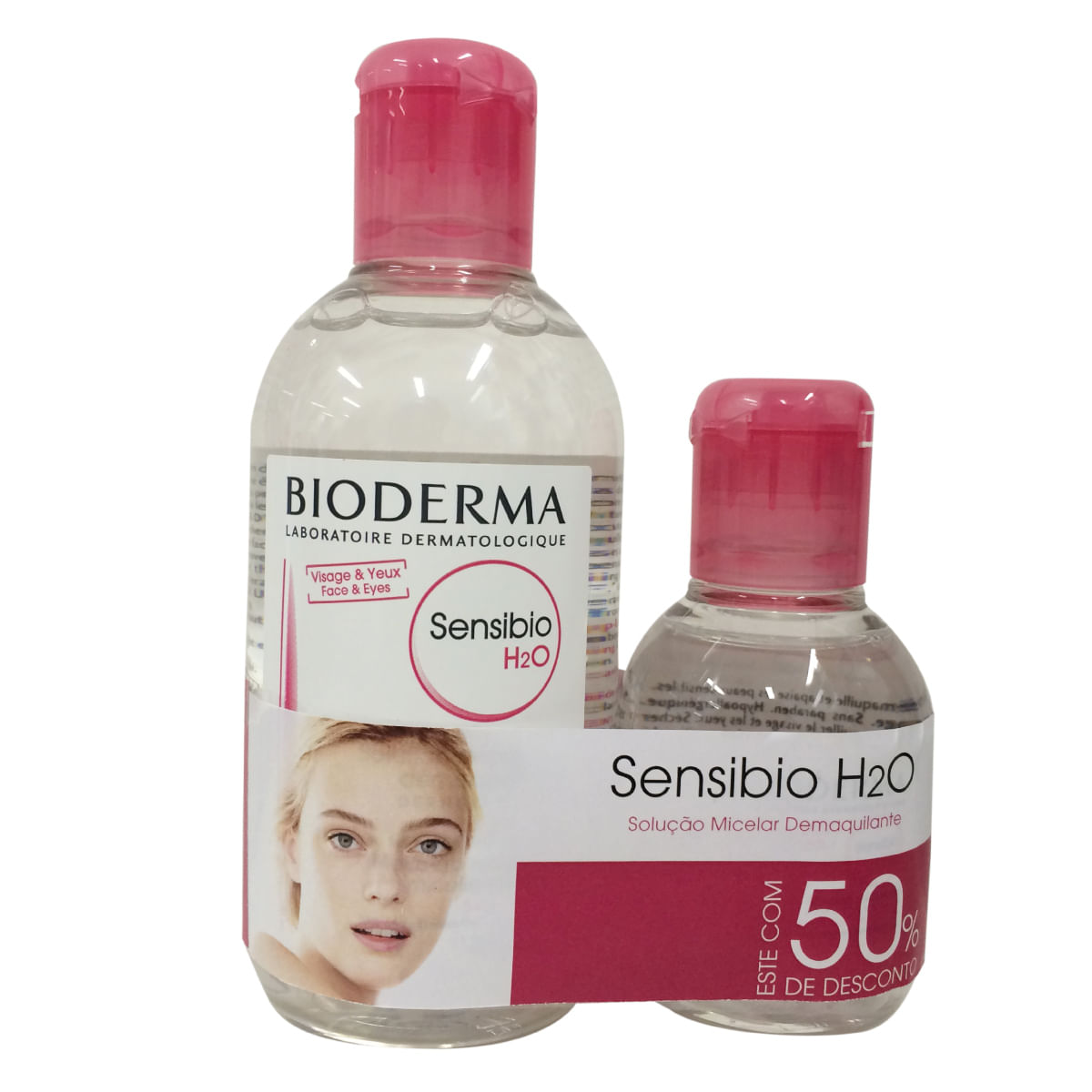 Kit Água Micelar Dermatológica Bioderma Sensibio H2O 250ml 1 Unidade + Água Micelar Dermatológica Bioderma Sensibio H2O 100ml 1 Unidade — Bioderma | Farmácia Resyla