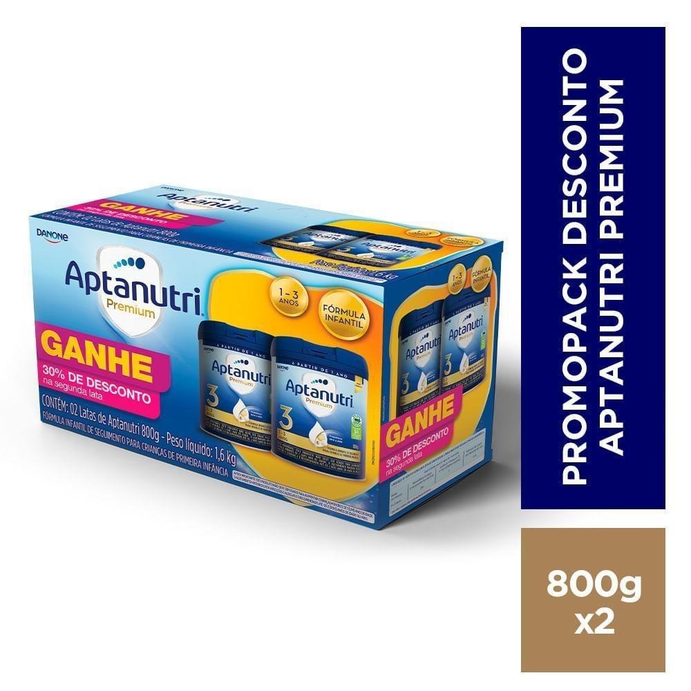 Kit Aptanutri Fórmula Infantil Premium 3 1 a 3 anos 800g 2 Unidades — imagem 2 | Farmácia Resyla