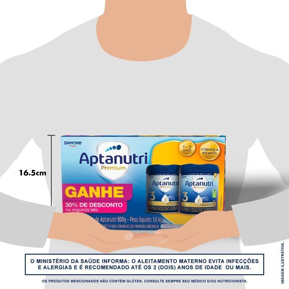 Kit Aptanutri Fórmula Infantil Premium 3 1 a 3 anos 800g 2 Unidades — imagem 3 | Farmácia Resyla