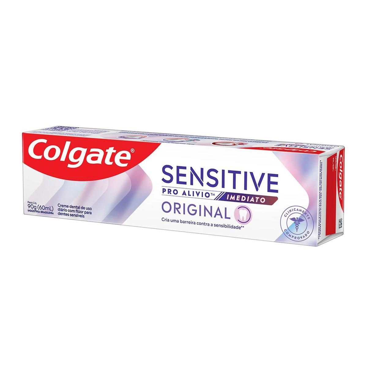 Kit Creme Dental Colgate Sensitive Pro Alívio Imediato Original 90g 3 Unidades — imagem 3 | Farmácia Resyla