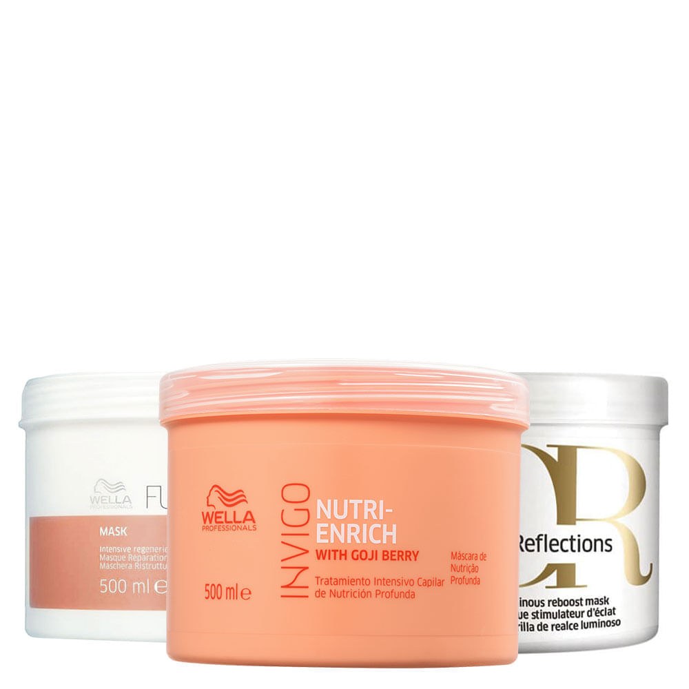 Kit de Cronograma Capilar Wella Professionals Profissional - 3 Produtos — Wella Professionals | Farmácia Resyla
