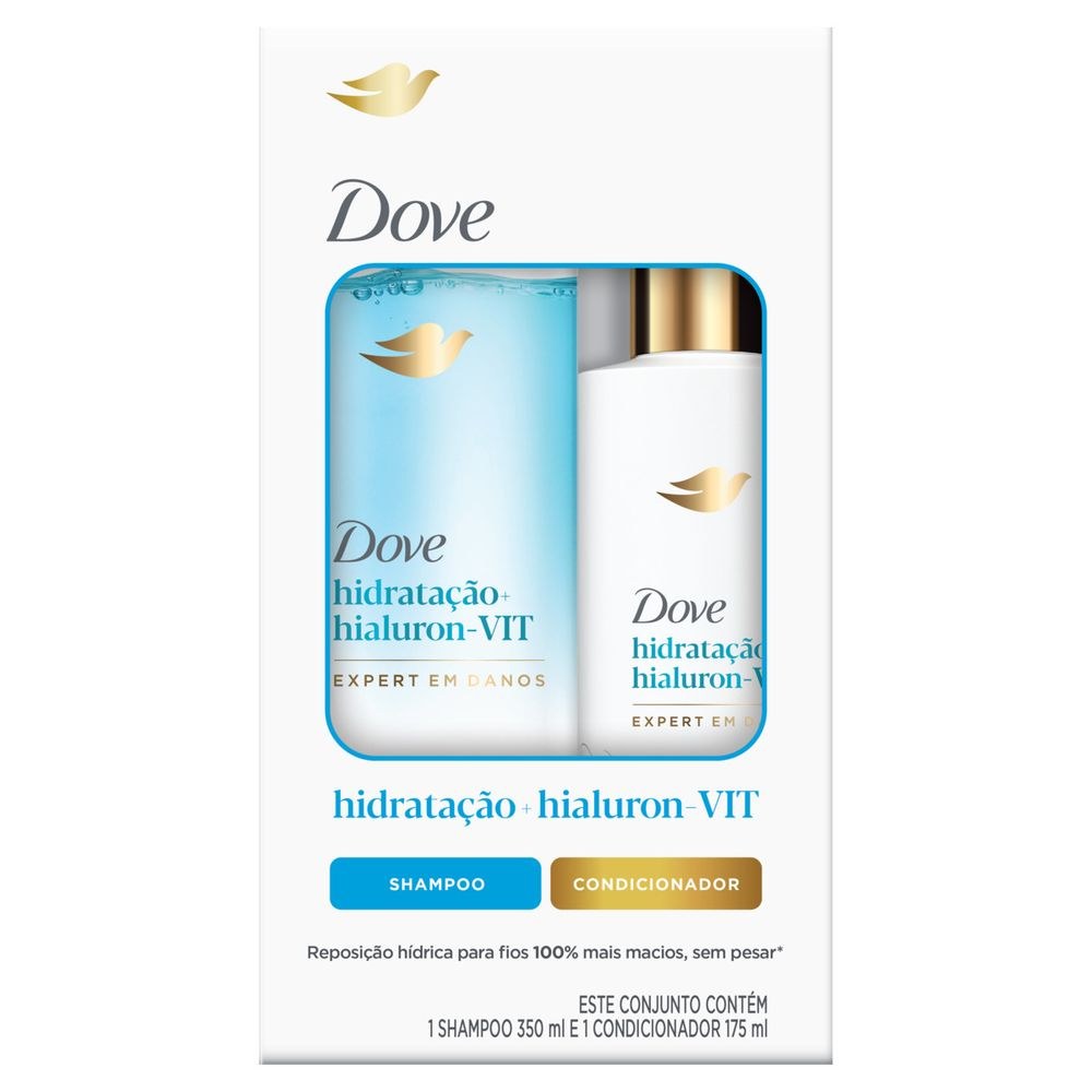 Kit Dove Hidratação + Hialuron-Vit Shampoo 350ml + Condicionador 175ml — Dove | Farmácia Resyla