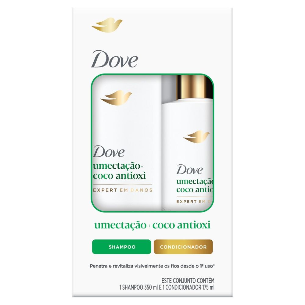 Kit Dove Umectação + Coco Antioxi Shampoo 350ml + Condicionador 175ml — Dove | Farmácia Resyla