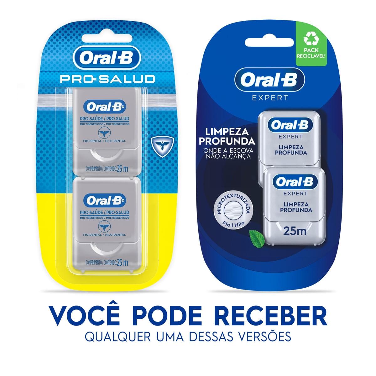 Kit Fio Dental Oral-B Expert Limpeza Profunda Pro Saúde 25 metros 2 Unidades — imagem 2 | Farmácia Resyla