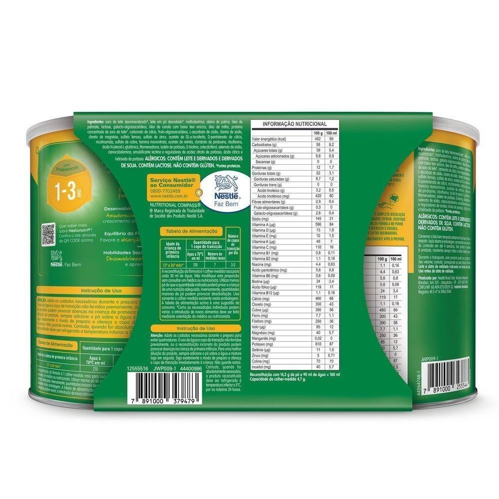 Kit Fórmula Infantil Nestonutri de 1 a 3 Anos 800g 2 Unidades Ganhe 20% de Desconto na Segunda Lata — imagem 2 | Farmácia Resyla