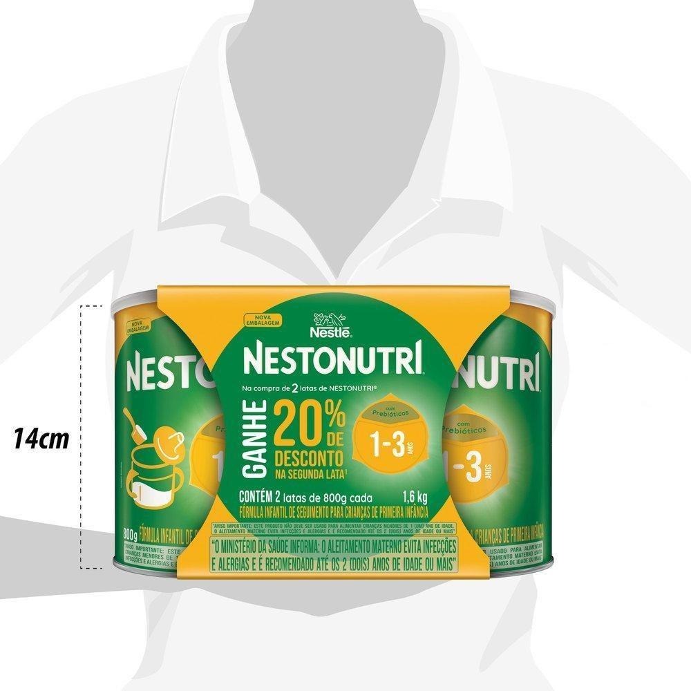 Kit Fórmula Infantil Nestonutri de 1 a 3 Anos 800g 2 Unidades Ganhe 20% de Desconto na Segunda Lata — imagem 4 | Farmácia Resyla