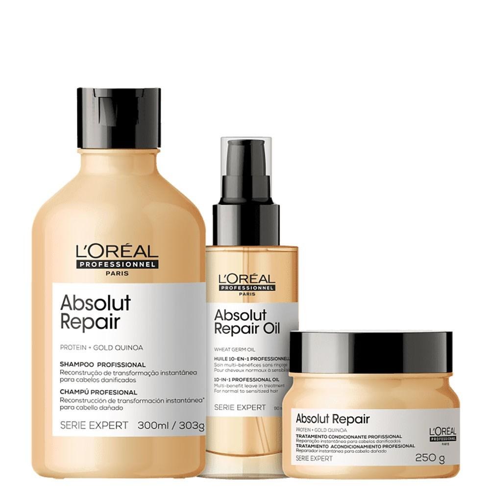 Kit L'Oréal Professionnel Absolut Repair Gold Quinoa - Tratamento Leve — imagem 3 | Farmácia Resyla