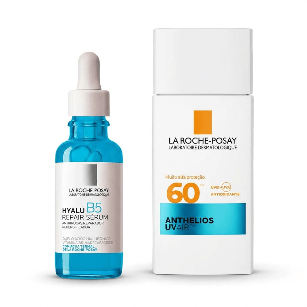 Kit La Roche-Posay Anti Idade Hyalu B5 Sérum 30ml + Anthelios UV Air FPS 60 45ml — La Roche-Posay | Farmácia Resyla