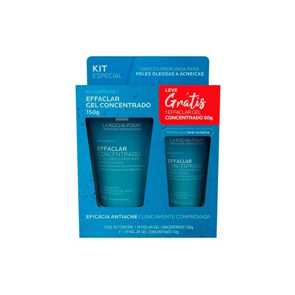 Kit La Roche-Posay Gel de Limpeza Facial Limpeza Profunda 150g 1 Uni + Gel de Limpeza Facial Limpeza Profunda 50g 1 Uni — La Roche-Posay | Farmácia Resyla