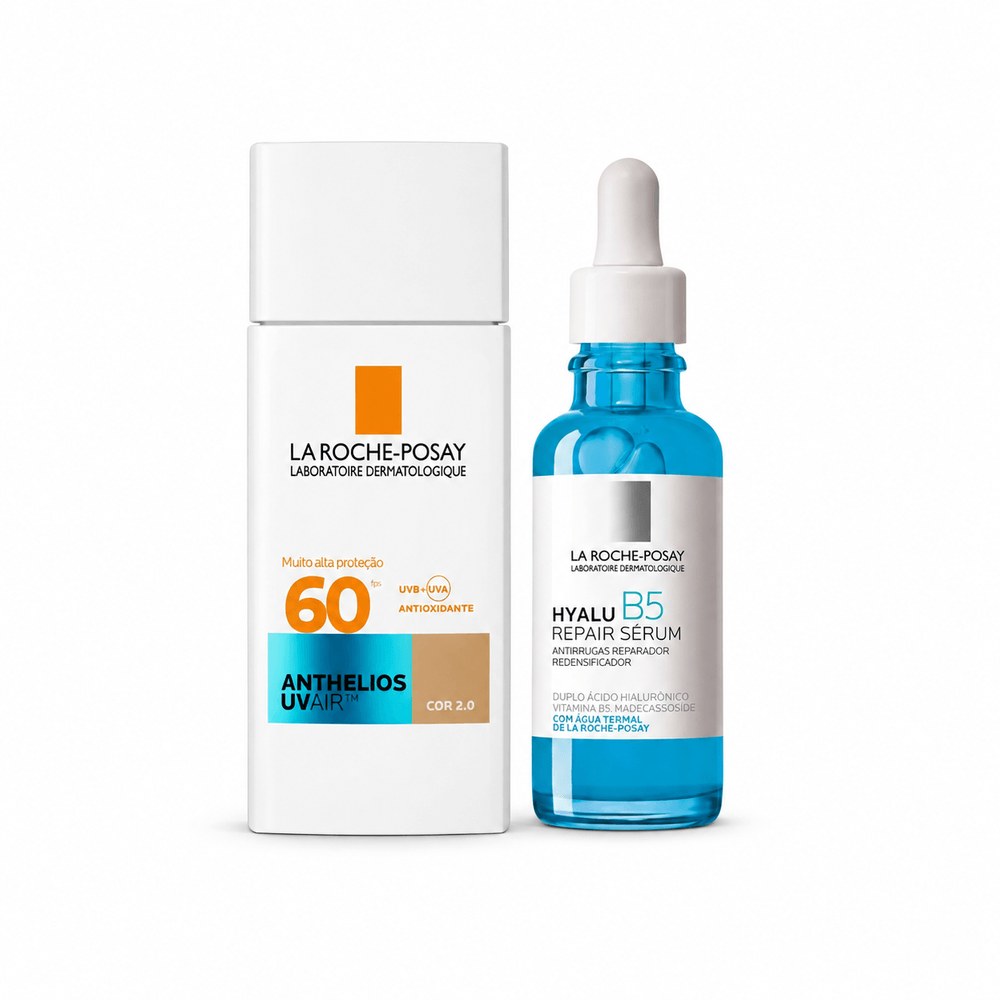 Kit La Roche-Posay Hyalu B5 e Anthelios Anti-Idade Sérum Hyalu B5 30ml + Protetor Solar Anthelios UV Air Cor 2.0 FPS 60 45ml — La Roche-Posay | Farmácia Resyla
