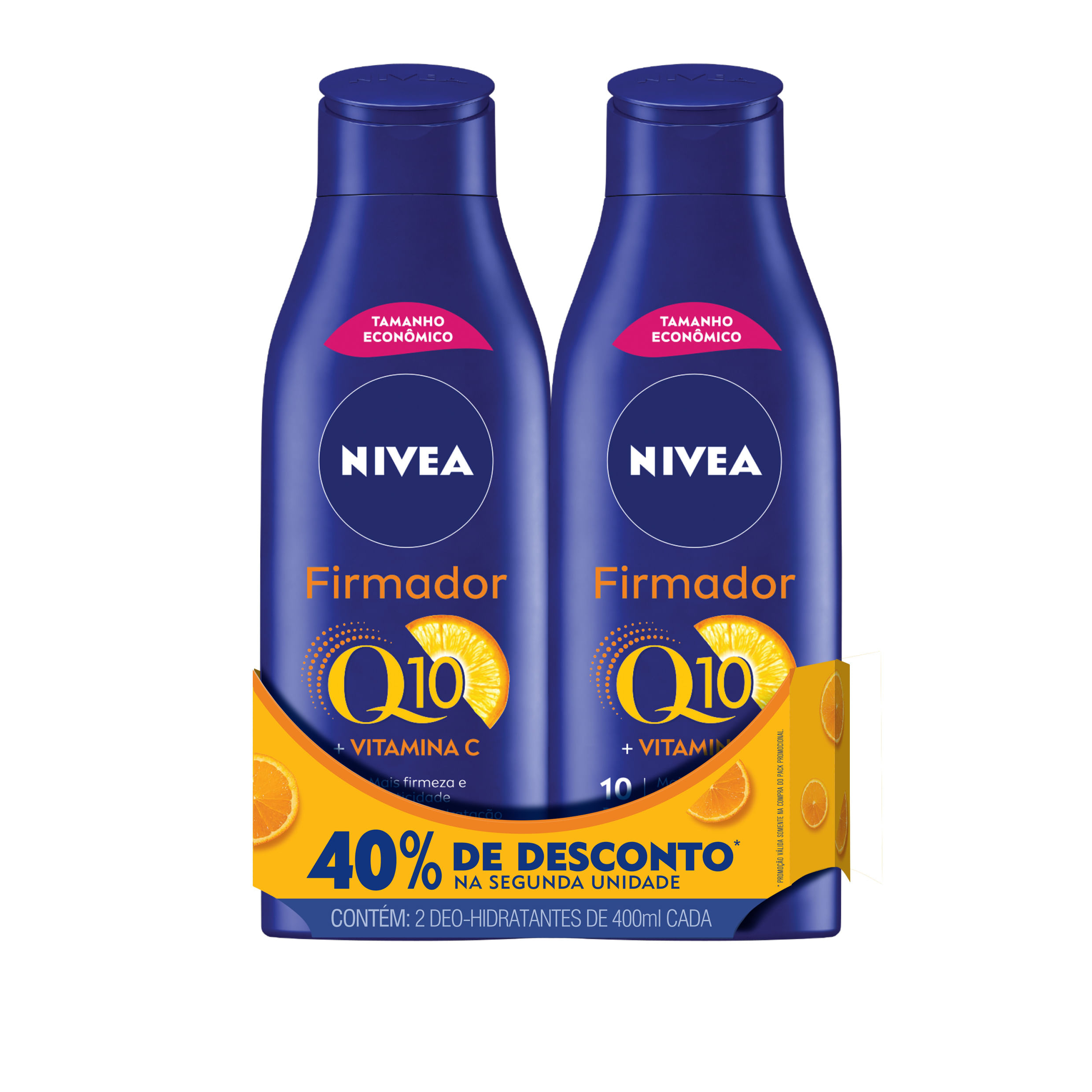 Kit Loção Corporal Nivea Firmador Q10 + Vitamina C 400ml 2 uni 40% de Desconto na Segunda Unidade — imagem 2 | Farmácia Resyla