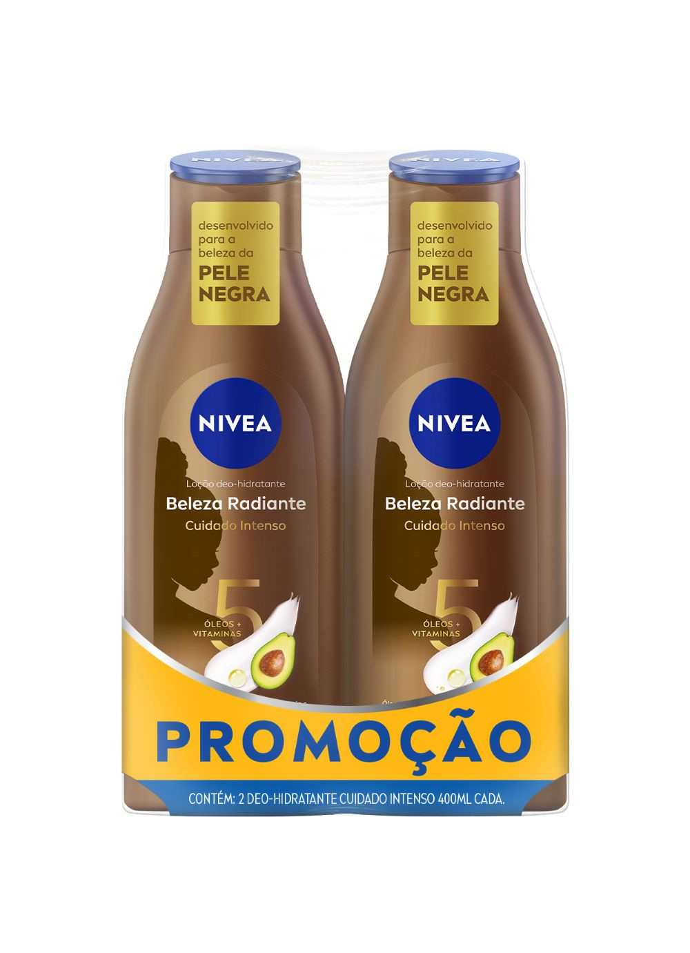 Kit Loção Hidratante Nivea Beleza Radiante Desodorante Corporal 400ml 2 Unidades — Nivea | Farmácia Resyla