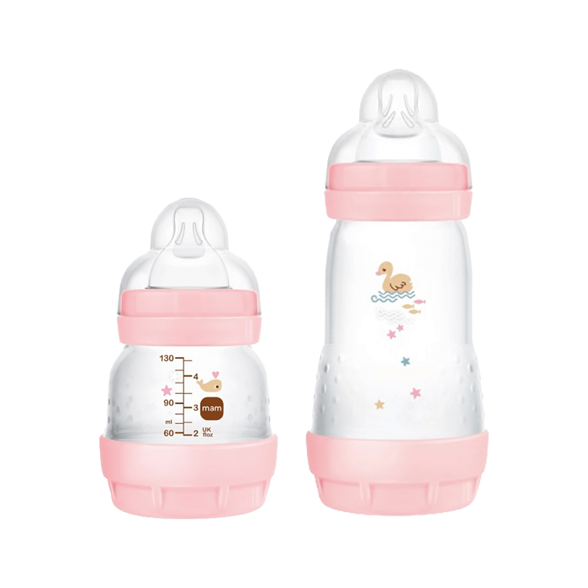 Kit Mamadeiras MAM Easy Start Rosa 130ml e 260ml 2 Unidades — imagem 2 | Farmácia Resyla