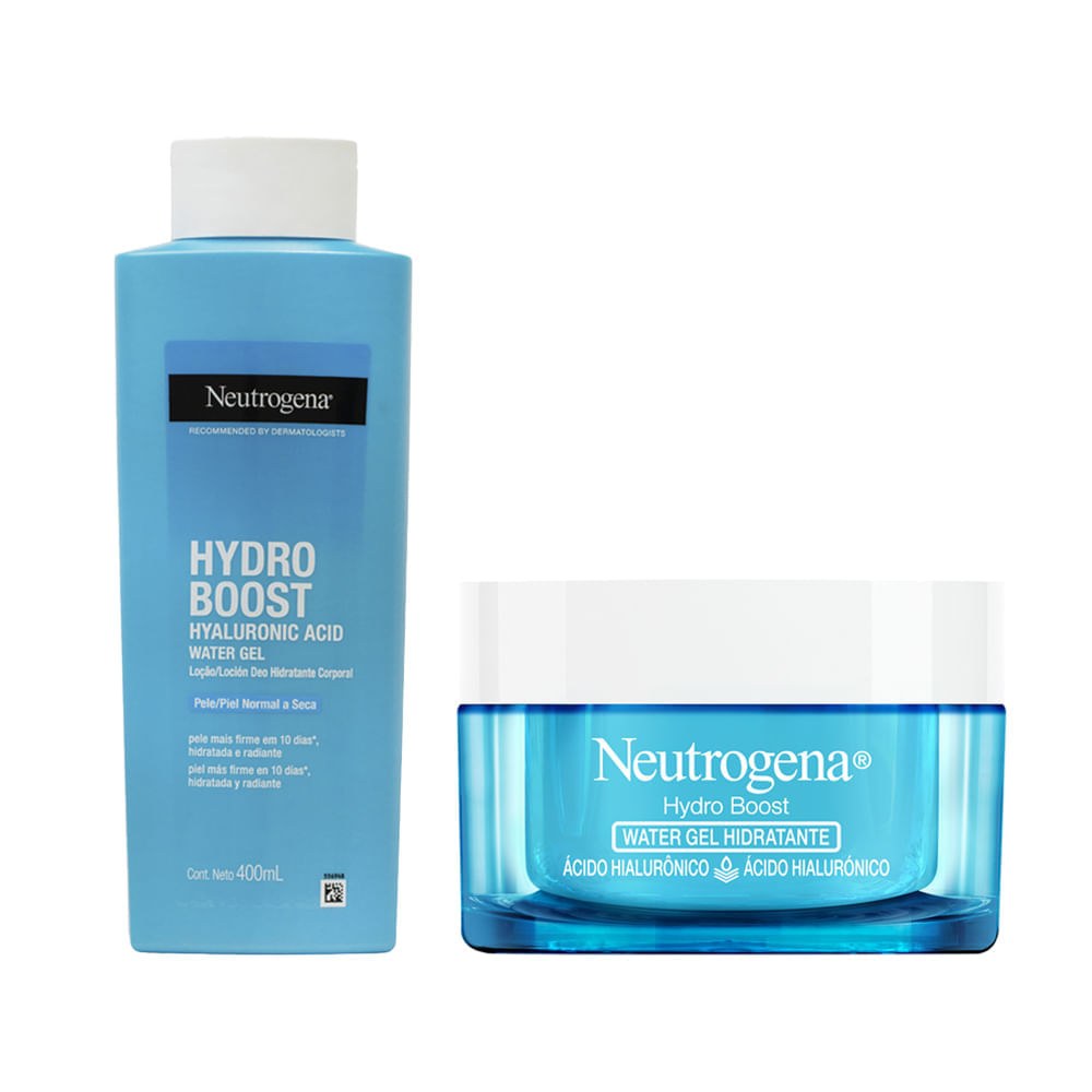 Kit Neutrogena Hydro Boost - Hidratante Facial 50g + Gel Hidratante Corporal 400ml — Neutrogena | Farmácia Resyla