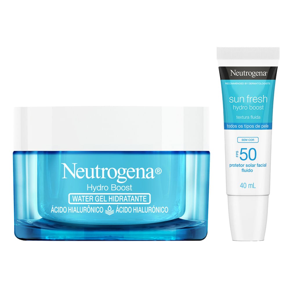 Kit Neutrogena Hydro Boost - Hidratante Facial 50g + Protetor 40ml — Neutrogena | Farmácia Resyla