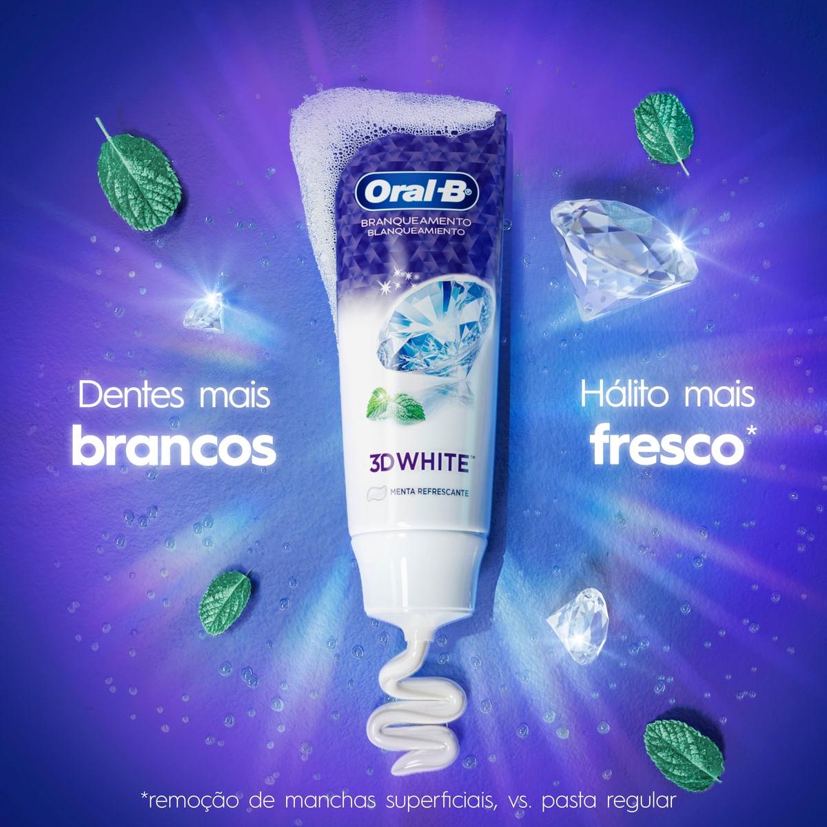 Kit Pasta de Dente Oral-B 3D White Branqueadora 70g 3 Unidades — imagem 3 | Farmácia Resyla